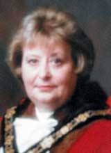 Picture of Cyng. Mrs. J. Williams. Mayor of Llanelli 1997 - 98 